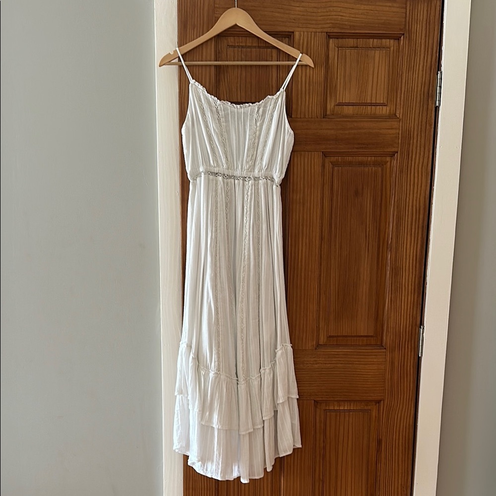 Z Supply Cream Sleeveless Spaghetti Strap Maxi Dress